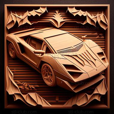 3D мадэль Lamborghini Countach LPI 800 4 (STL)